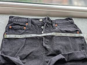 Levi's Premium Ribcage Shorts Women's Size 27 Black